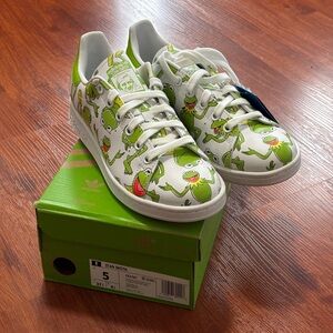 Adidas The Muppets x Stan Smith Kermit The Frog Allover Print